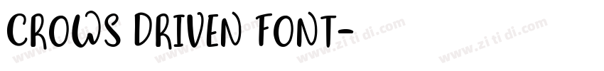 Crows Driven Font字体转换